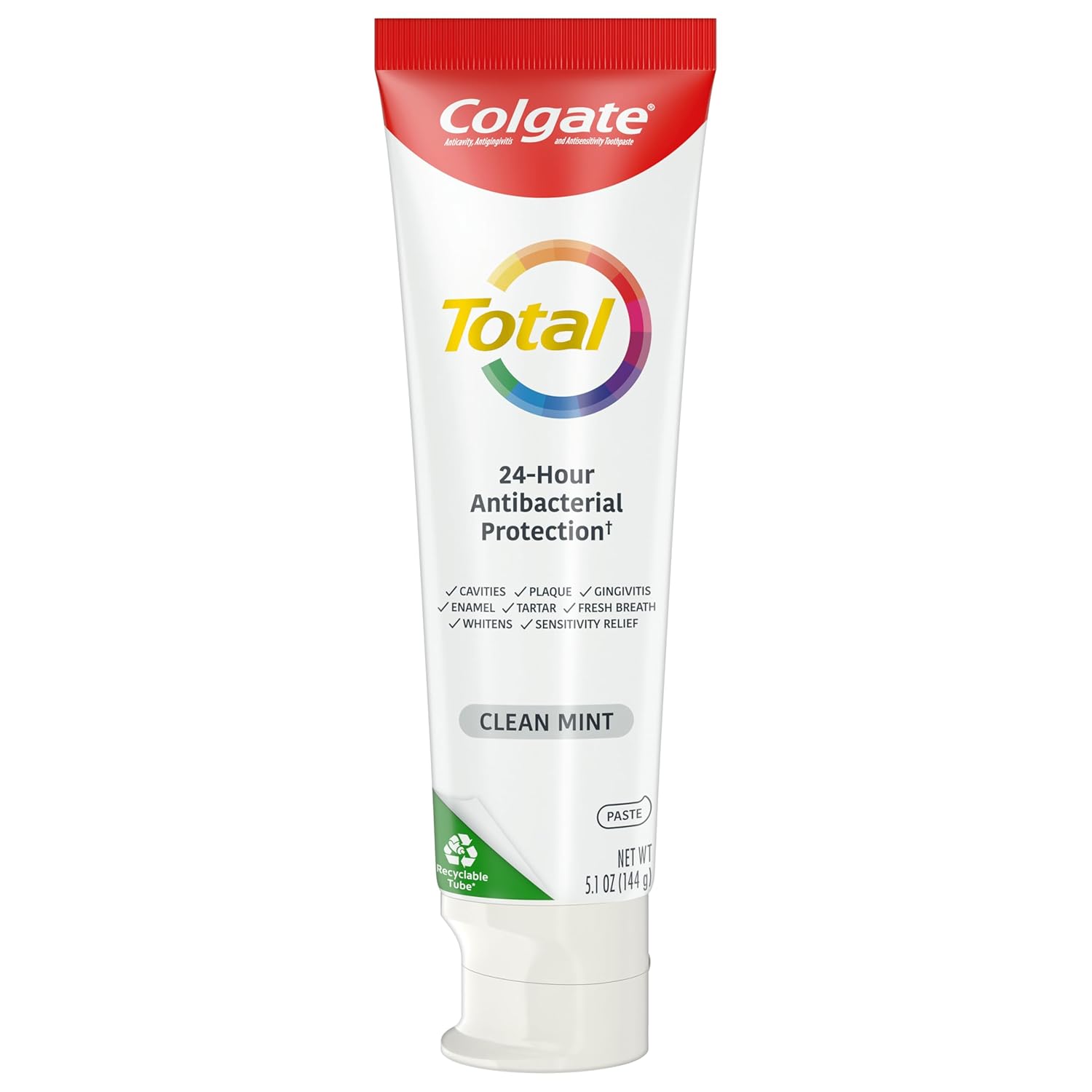 Colgate Total Toothpaste Clean Mint Paste - (2x5.1)oz/12pk