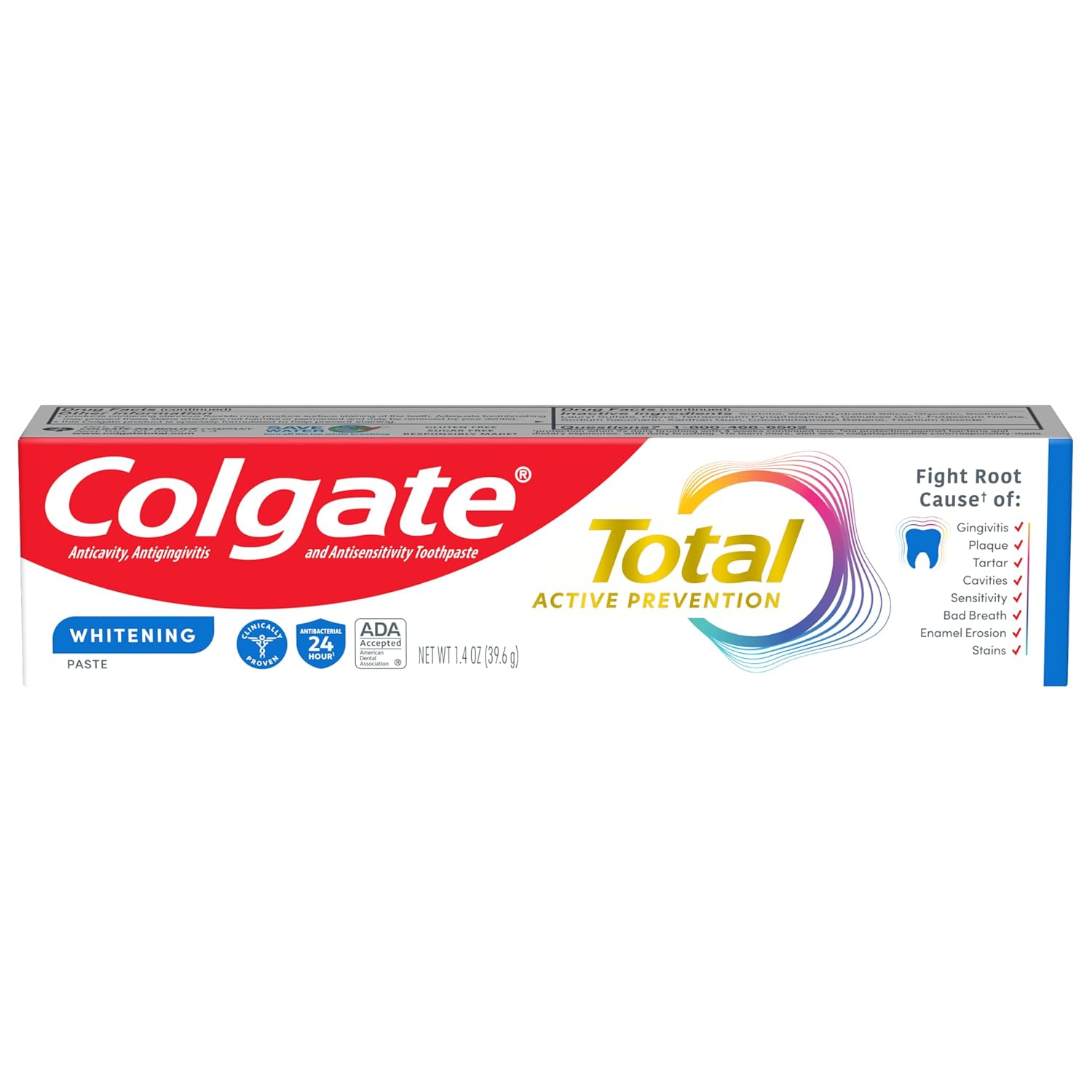 Colgate Total Toothpaste Whitening Paste - 1.4oz/24pk