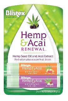Blistex Hemp & Acai 2 Count - 0.15oz/6pk