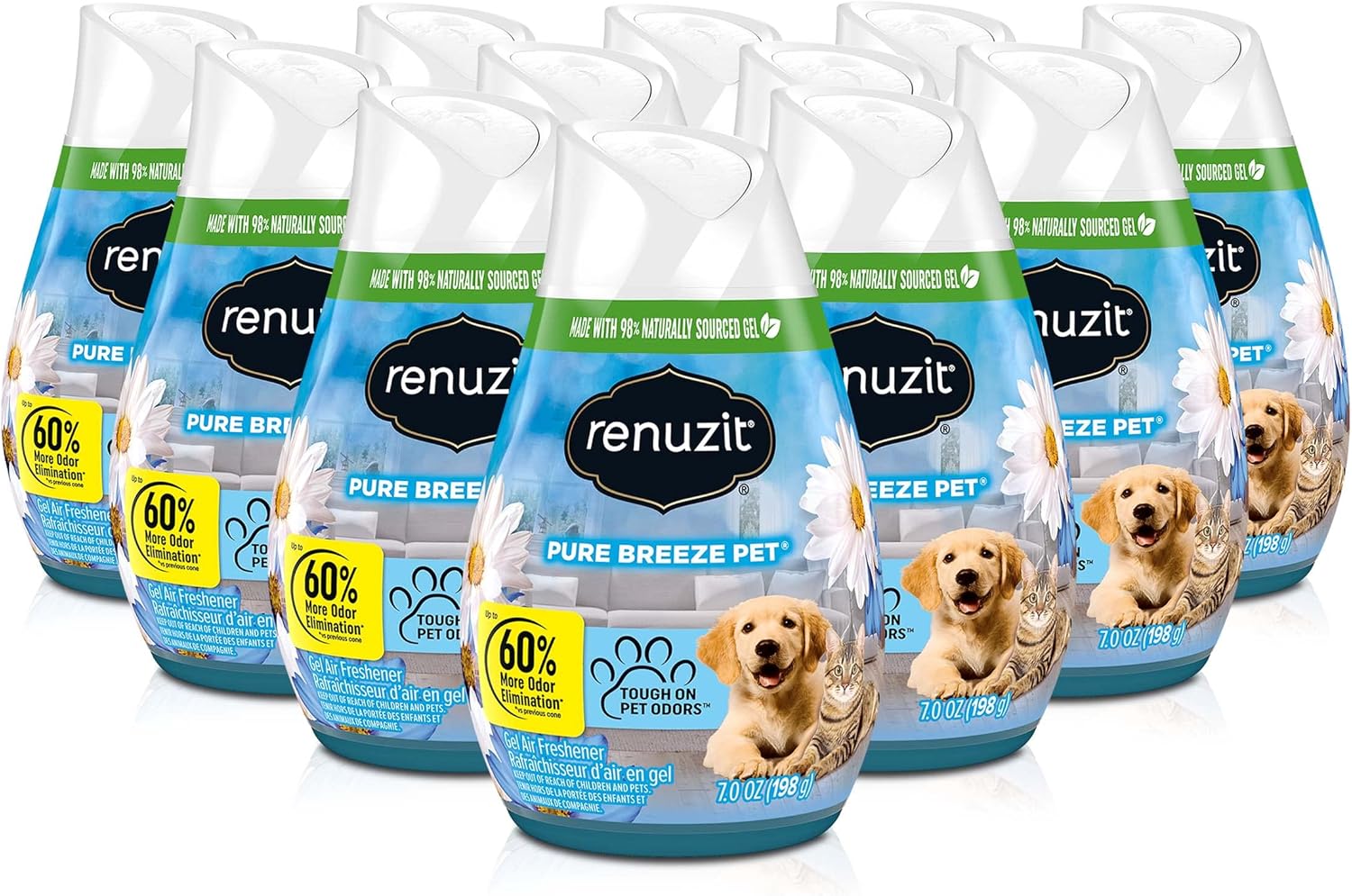 Renuzit Adj Pure Breeze Pet - 7.0oz/12pk