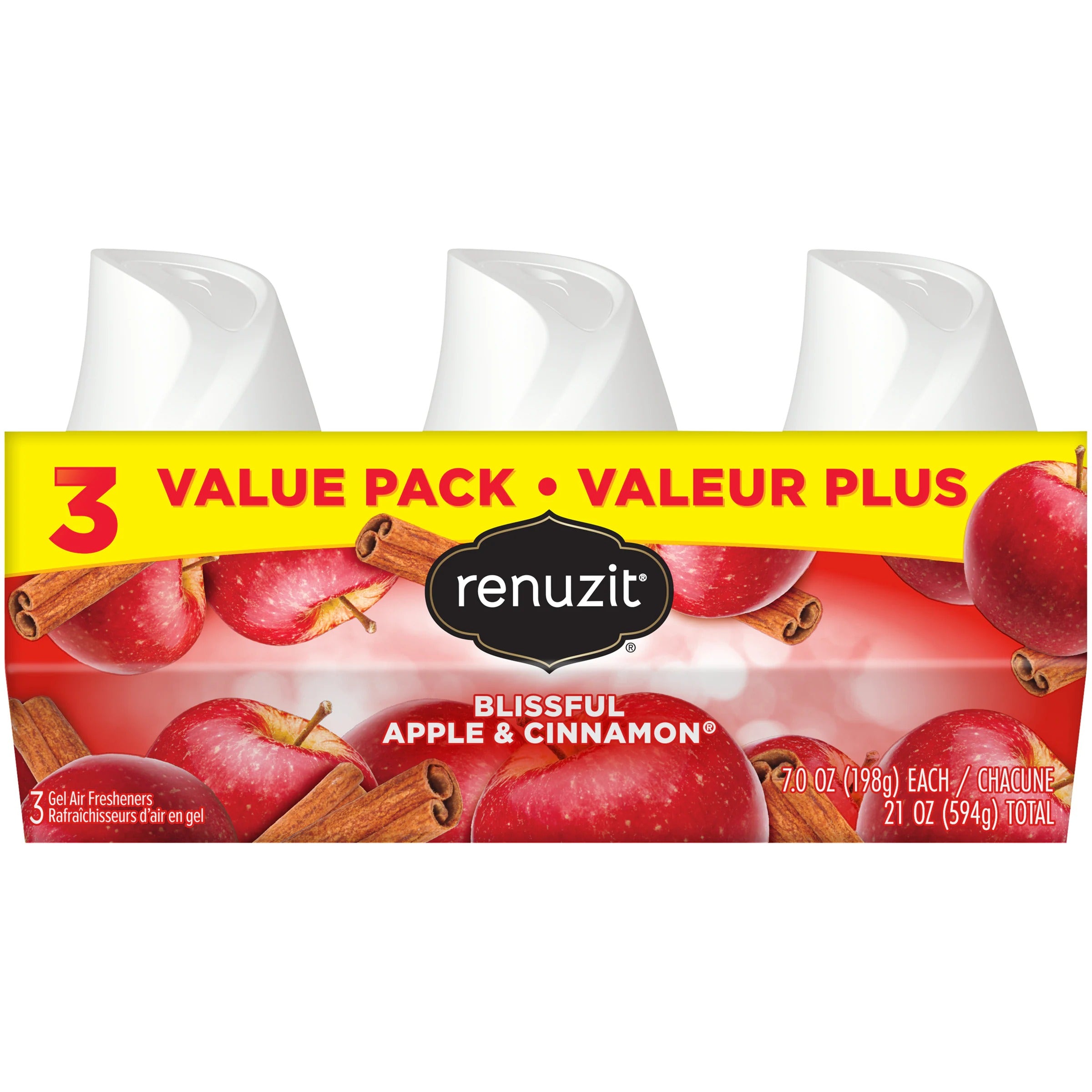 Renuzit Adj Apple & Cinnamon - (3x7.0)oz/4pk