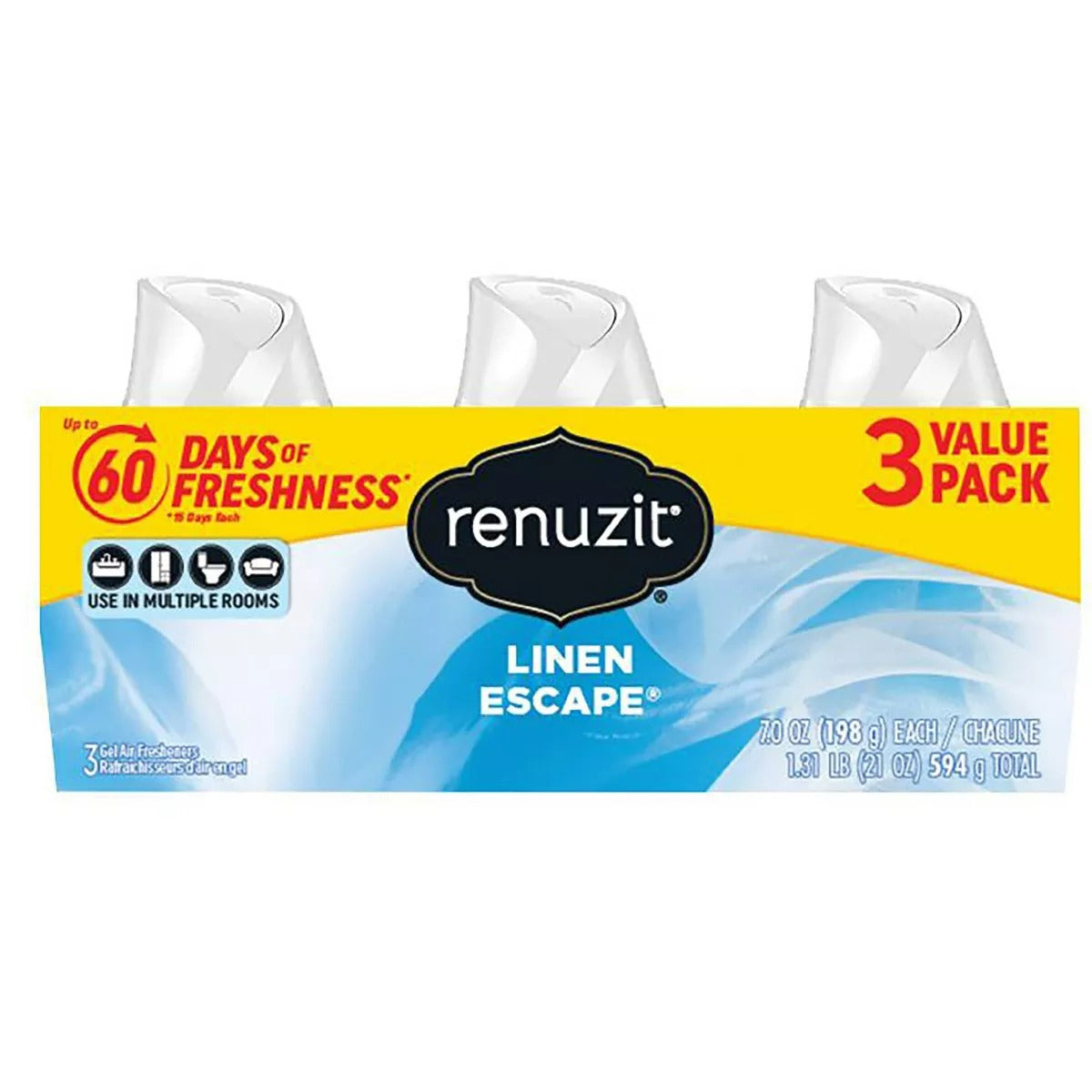 Renuzit Adj Linen Escape - (3x7.0)oz/4pk