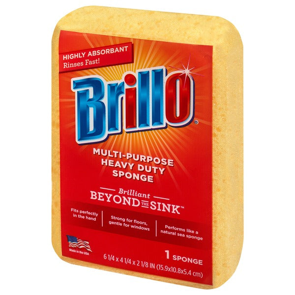 BRILLO SPONGES Brillo Multi-Purpose Heavy Duty Sponge - 1ct/6pk