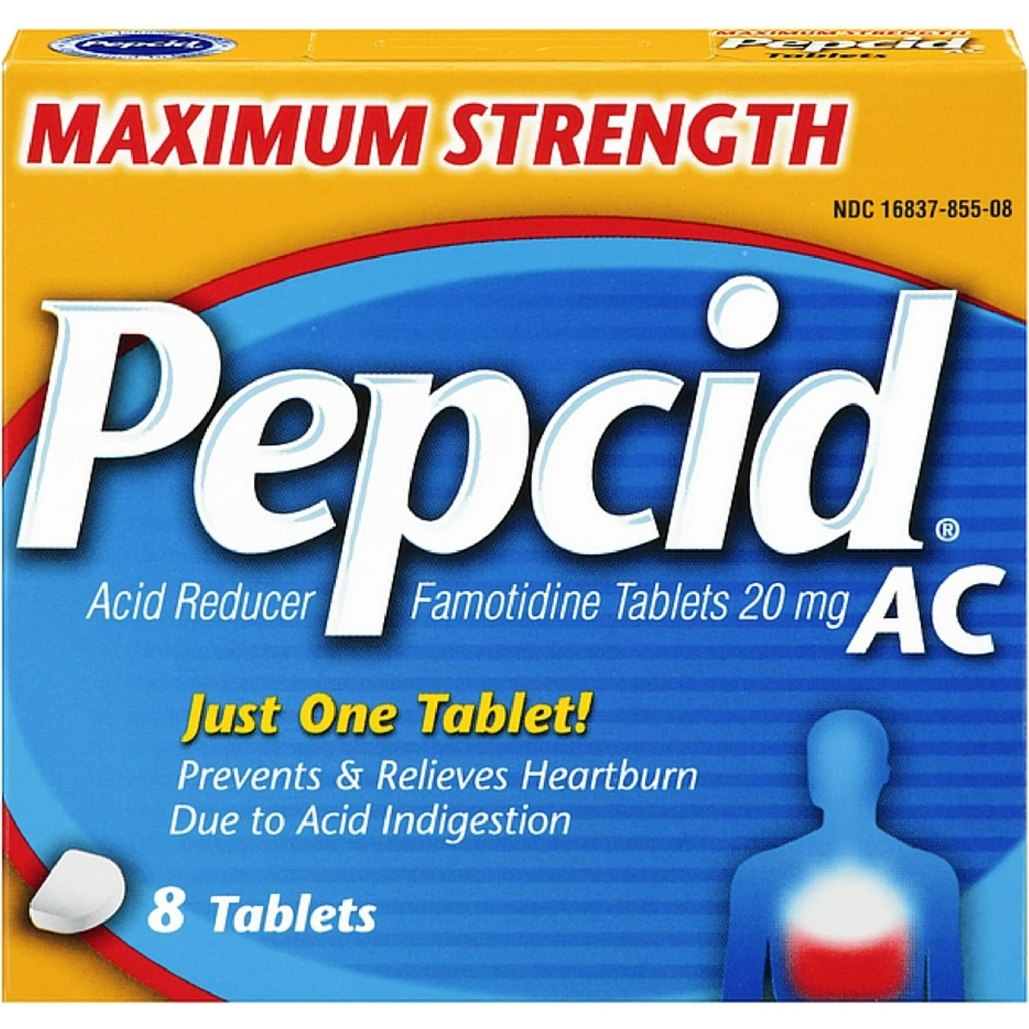 Pepcid AC Acid Reducer Tablets Maximum Strength - 8ct/6pk