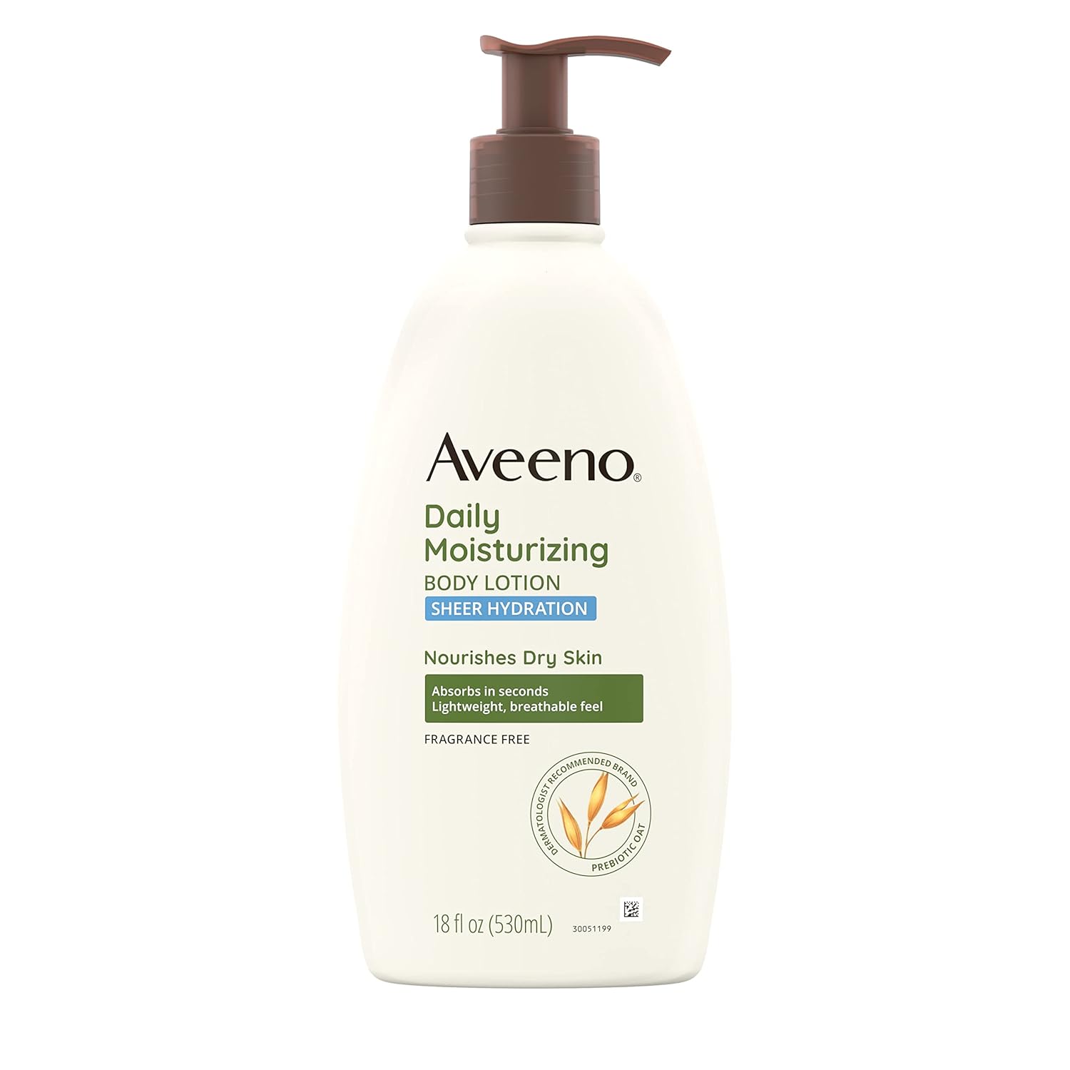 Aveeno Daily Moisturizing Lotion Dry Skin Sheer Hydration Fragrance Free - 18oz/3pk