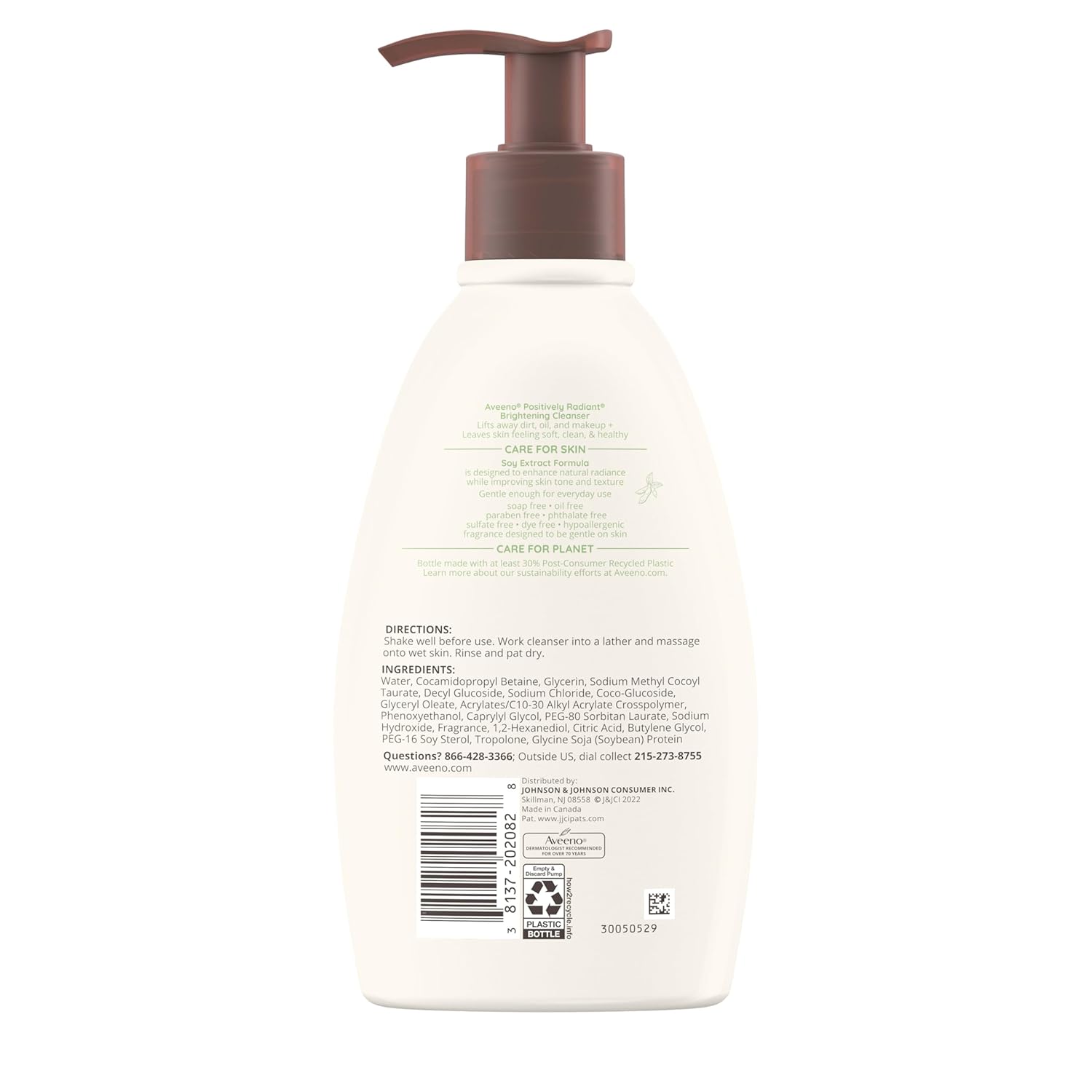 Aveeno Positively Radiant Brightening Cleanser - 11oz/3pk