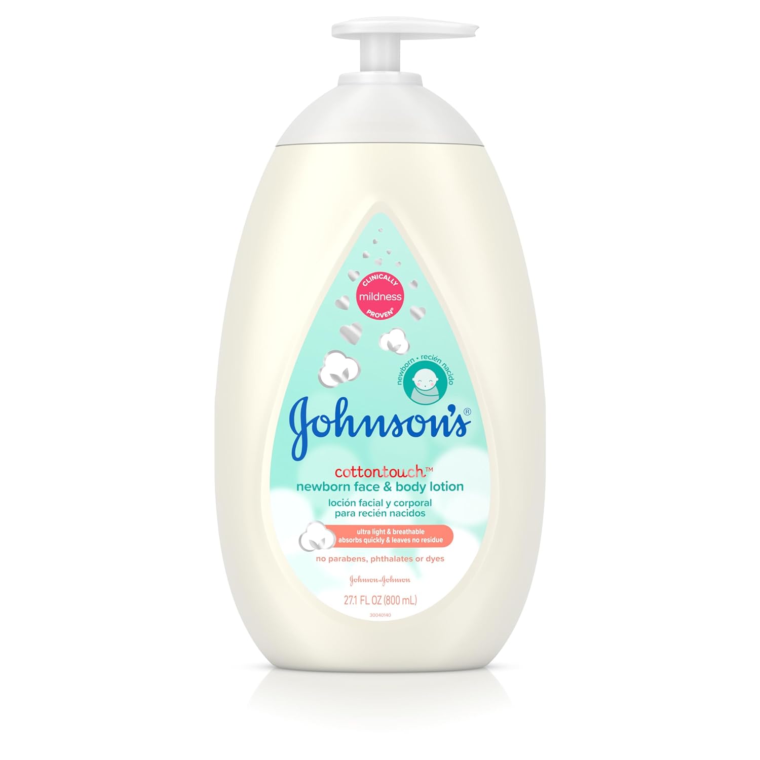 Johnson's Newborn Face & Body Lotion Cottontouch (800 ml) - 27.1oz/3pk