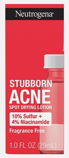 Neutrogena Stubborn Acne Spot Drying Lotion Fragrance Free - 1oz/3pk