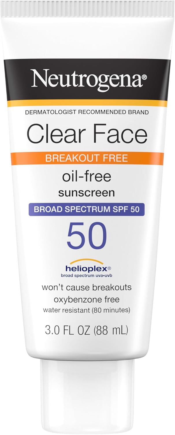 Neutrogena Clear Face Liquid Lotion SPF50 - 3oz/3pk