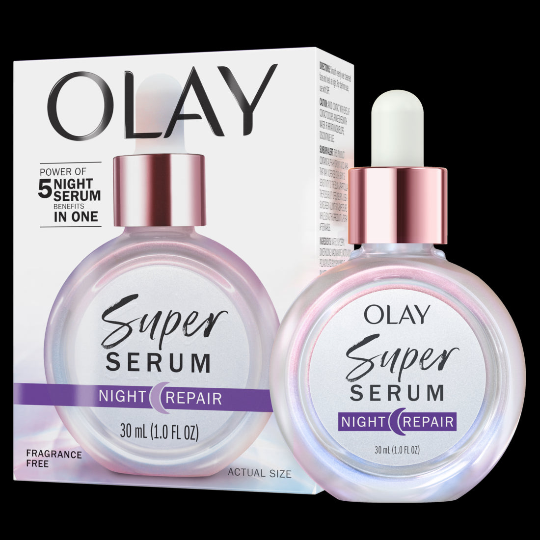 Olay Super Serum Night Repair 5-in-1 Wrinkle Correcting Skin Care Treatment - 1oz/12pk