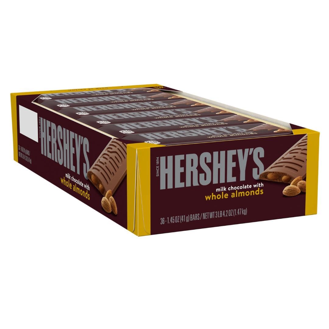 Hershey's Milk Chocolate with Almonds - (36x1.45)oz/12pk