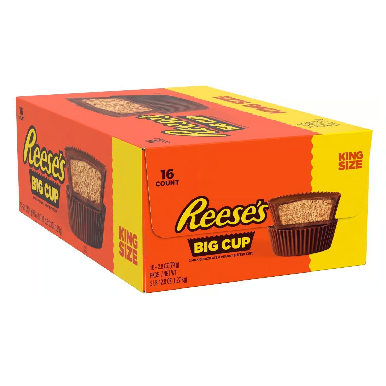 Reese's Big Cup 2 Peanut Butter Cups King Size - (16x2.8)oz/9pk