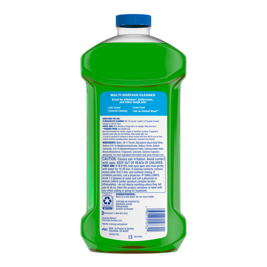 Mr. Clean All Purpose Cleaner  Floor Cleaner For Mopping Cleaning Liquid Gain - 41oz/4pk