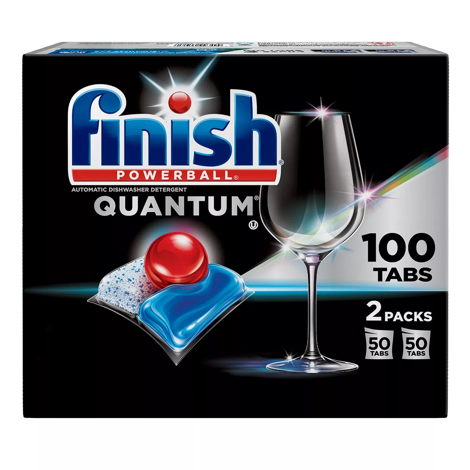 Finish Quantum Powerball Dishwasher Detergent Tablets - 50ct/2pk