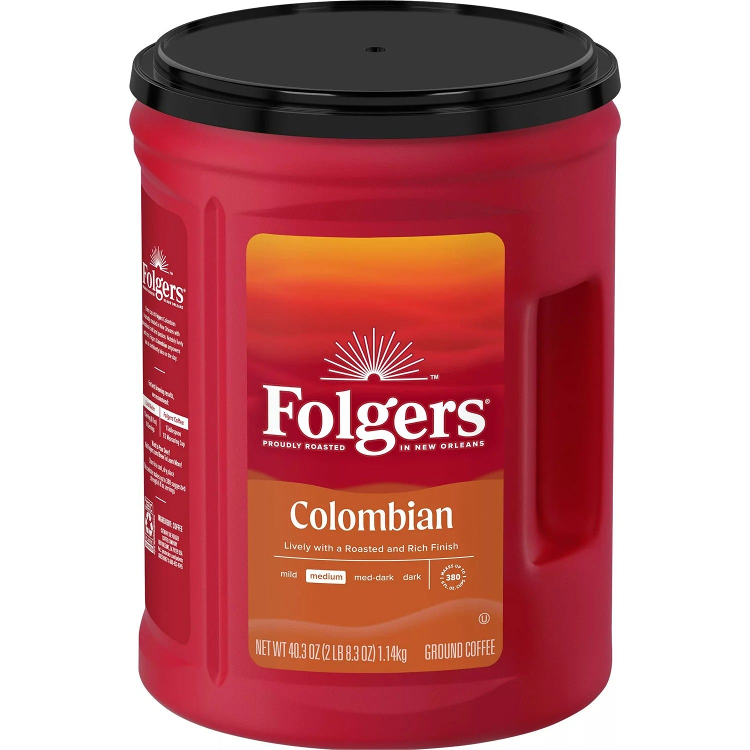 Folgers 100% Medium Roast Ground Colombian Coffee - 40.3oz/1pk