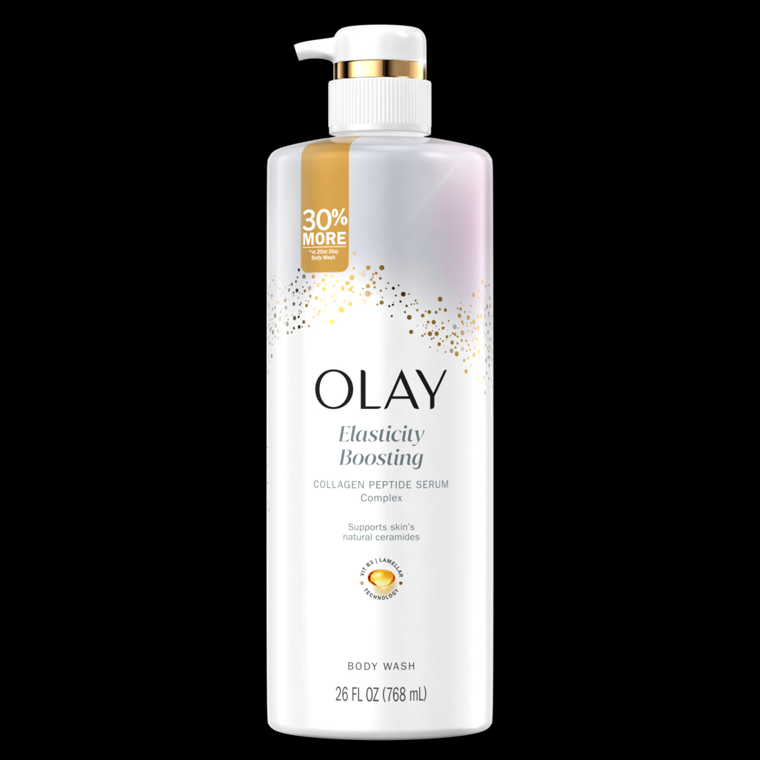 Olay Elasticity Boosting Body Wash with Collagen Peptide Serum Complex - 26oz/4pk