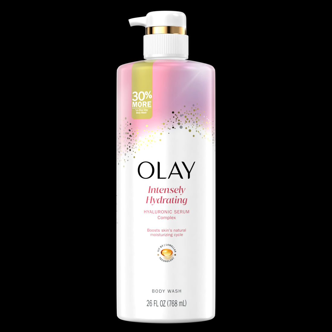 Olay Intensely Hydrating Body Wash with Hyaluronic Serum Complex - 26oz/4pk