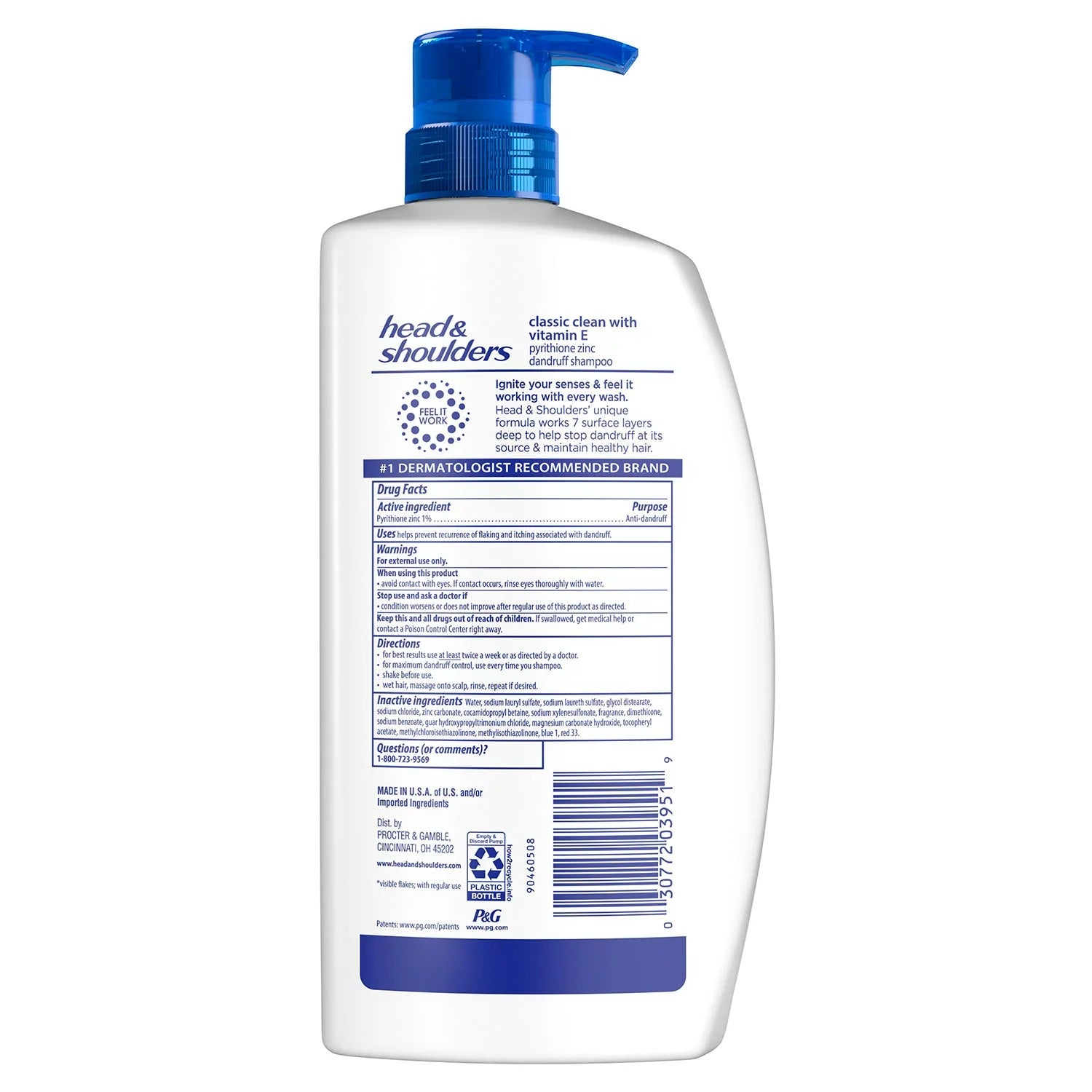Head & Shoulders Classic Clean Anti-Dandruff Shampoo - 38.8oz/1pk
