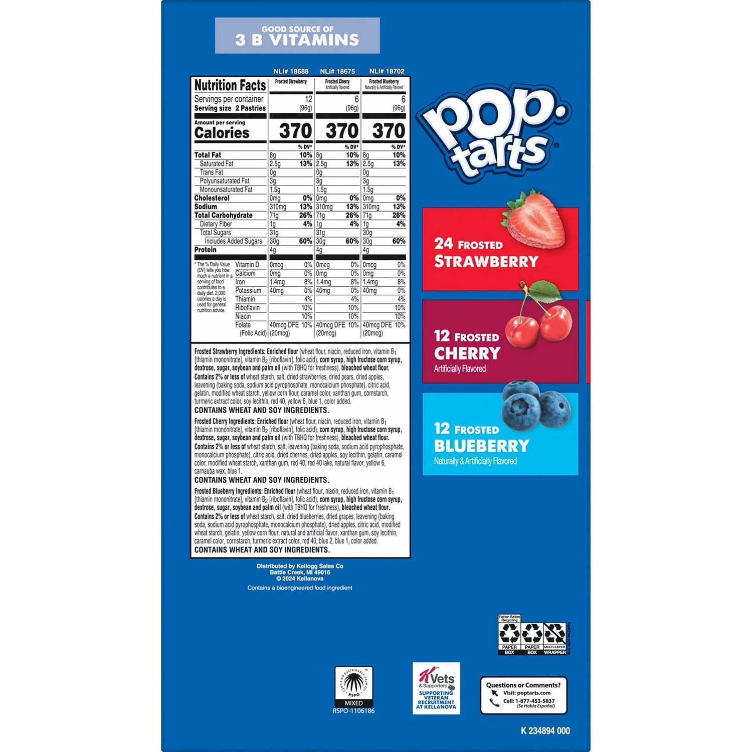 Pop-Tarts Frosted Variety Pack - (48x1.69)oz/1pk