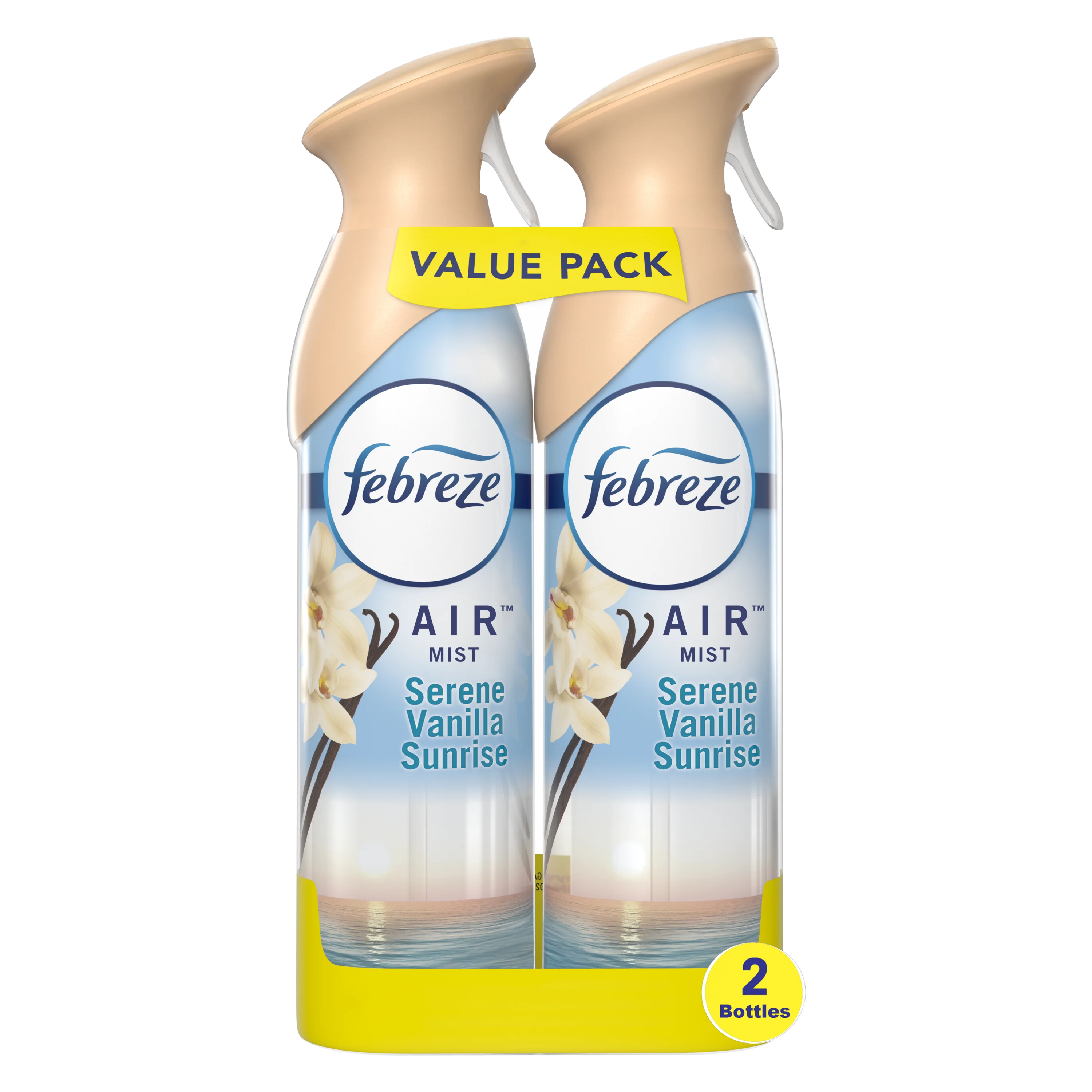 Febreze Air Mist Odor-Fighting Air Freshener Serene Vanilla Sunrise Scent - (2x8.8)oz/6pk