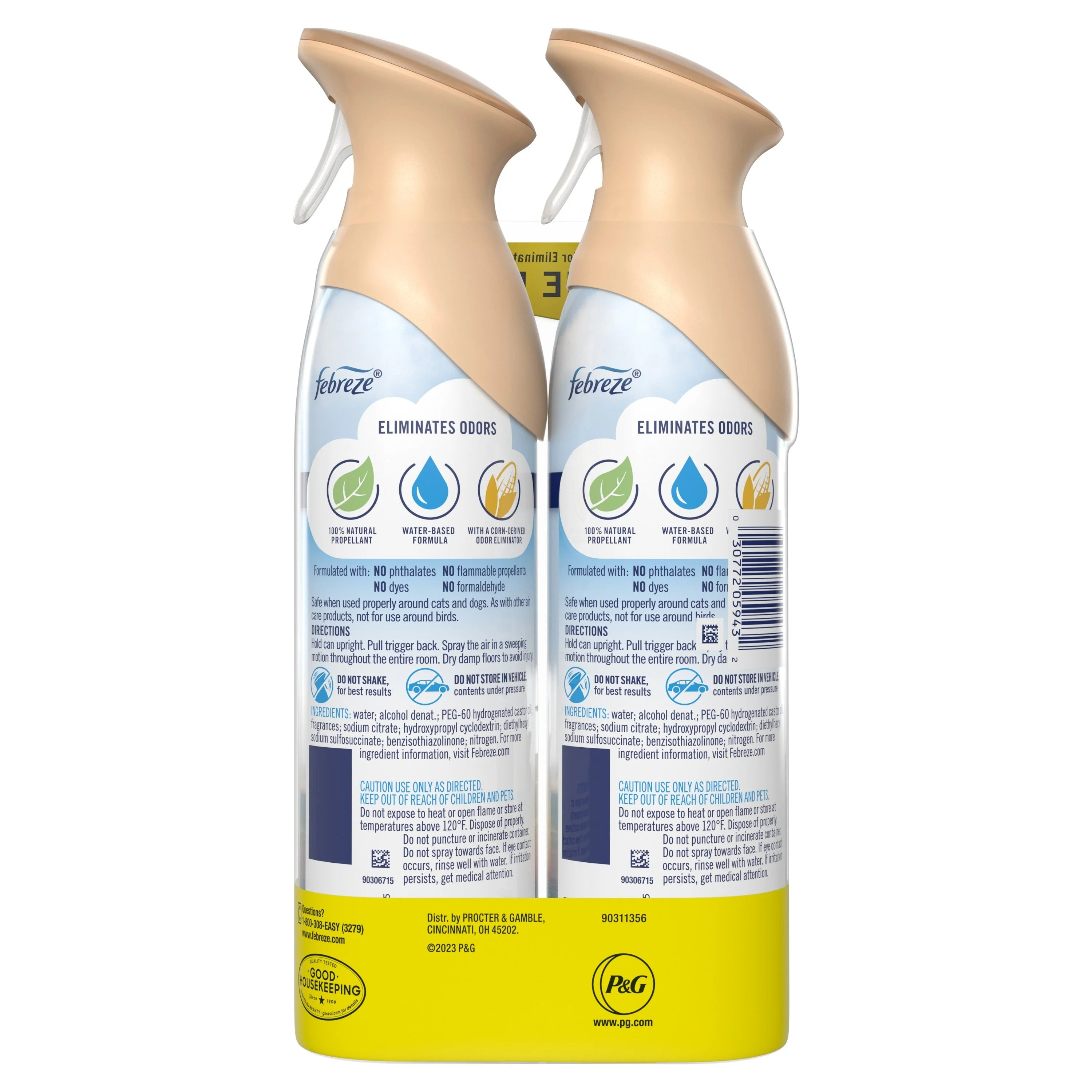 Febreze Air Mist Odor-Fighting Air Freshener Serene Vanilla Sunrise Scent - (2x8.8)oz/6pk