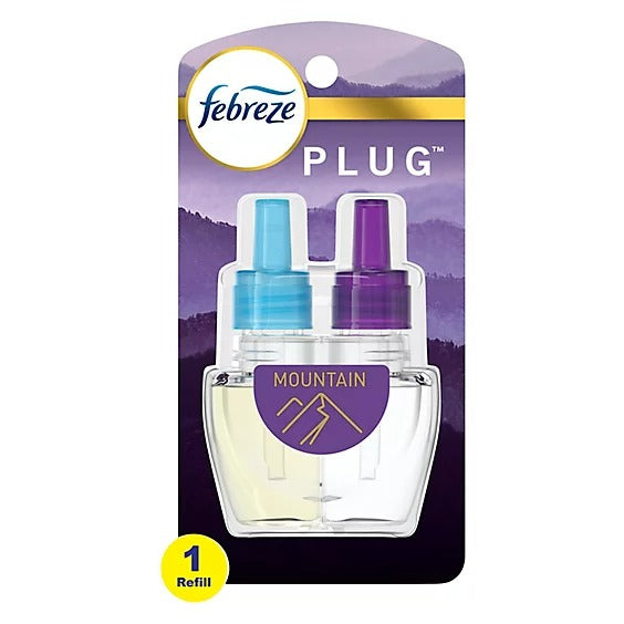 Febreze Plug Single Refill Mountain - 0.87oz/8pk