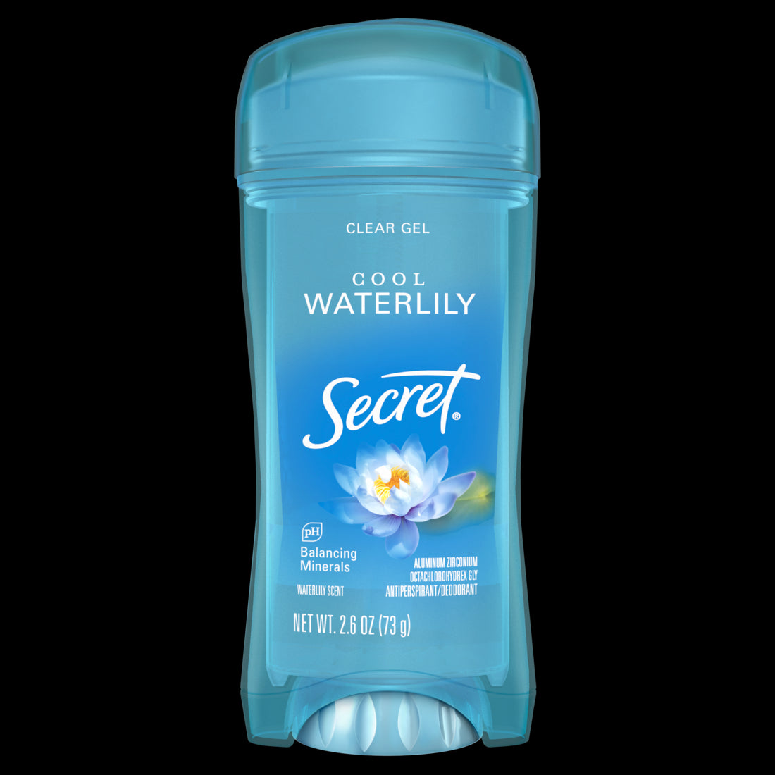 Secret Fresh Clear Gel Antiperspirant and Deodorant for Women, Waterlily Scent - 2.6/12pk