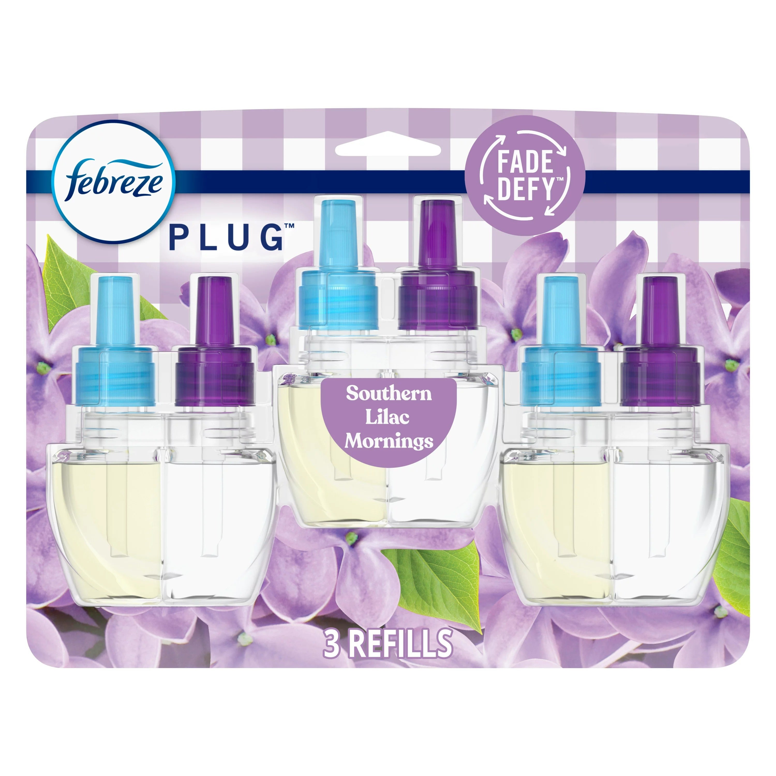 Febreze Plug Southern Lilac Mornings 3-pack - 2.63oz/3pk