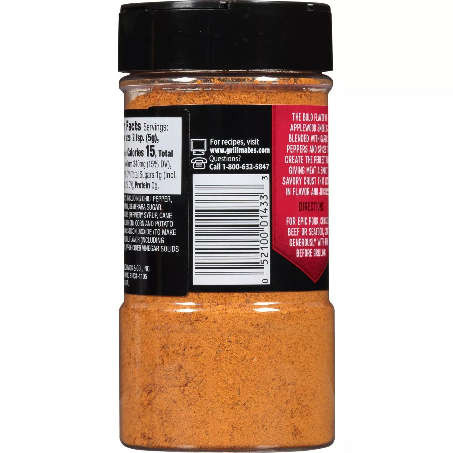 McCormick Grill Mates Applewood Rub - 9.25oz/1pk