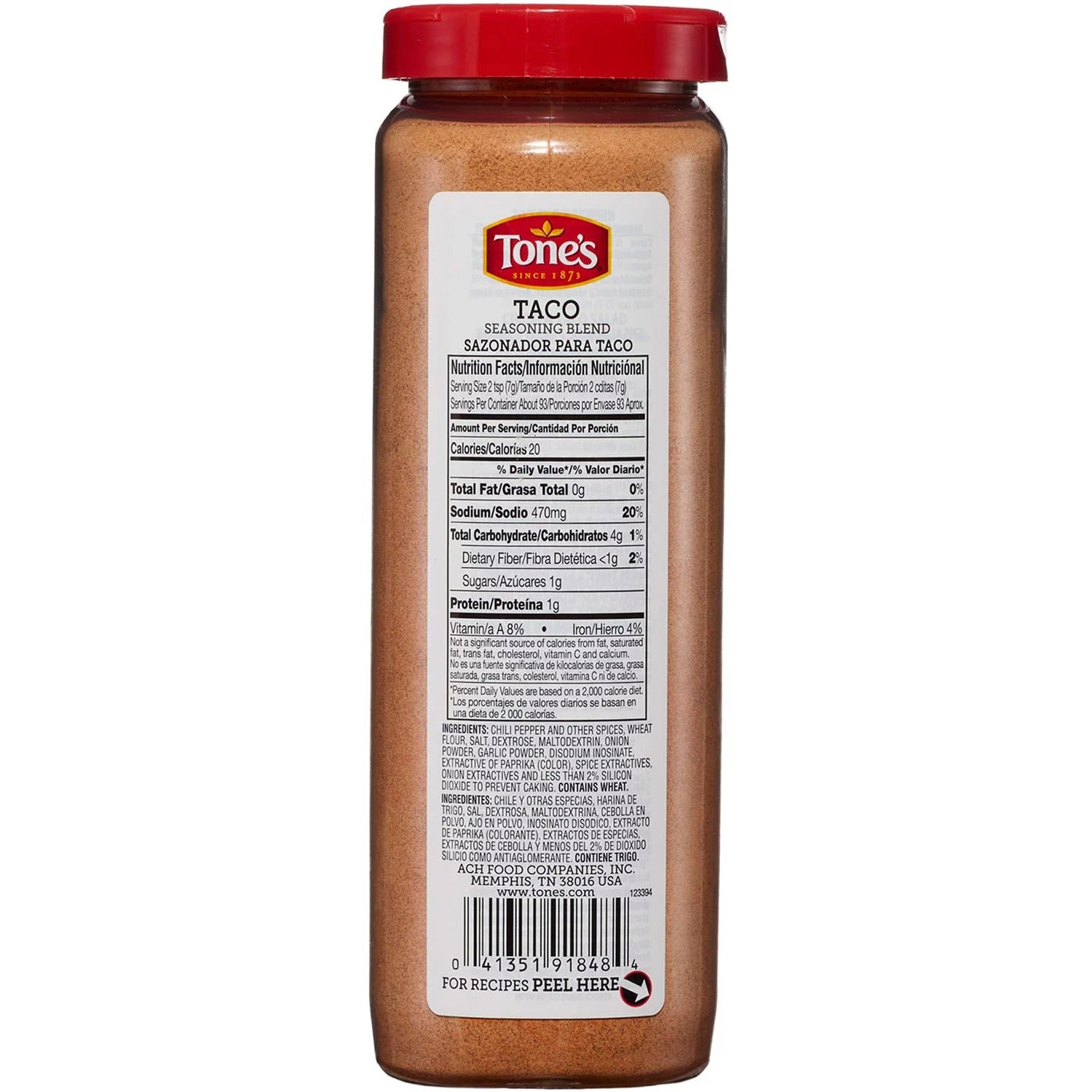 Tone's Taco Seasoning - 23oz/1pk