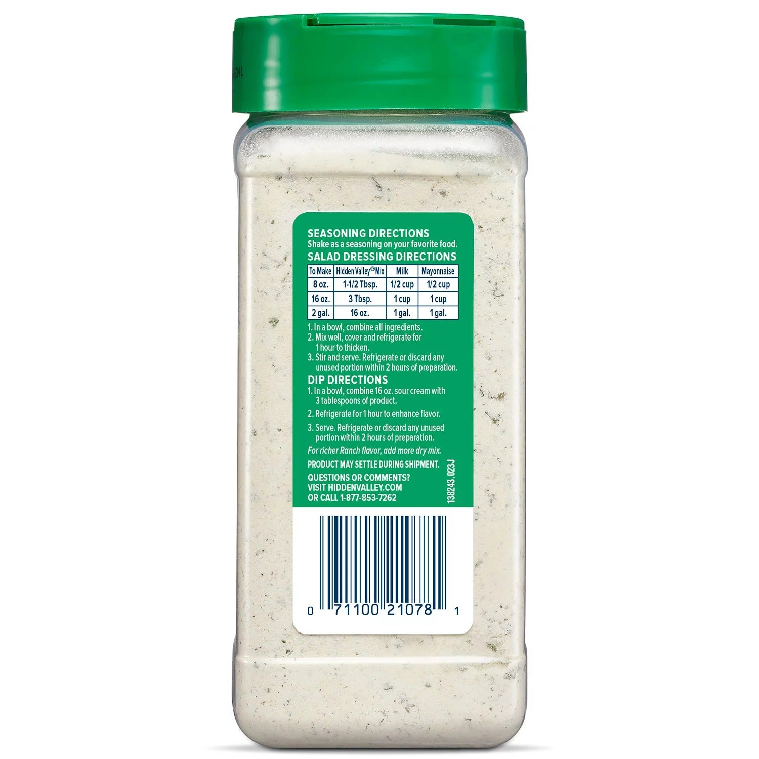 Hidden Valley Original Ranch Salad Dressing and Seasoning Mix - 16oz/1pk