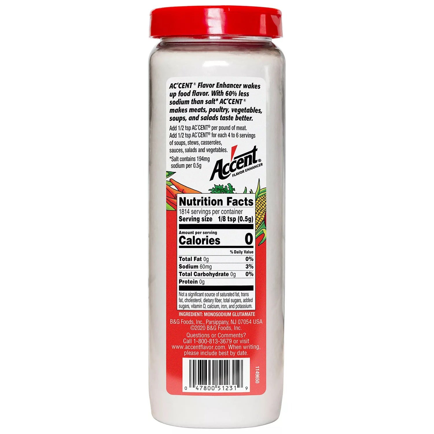 Ac'cent Flavor Seasoning Enhancer - 32oz/1pk