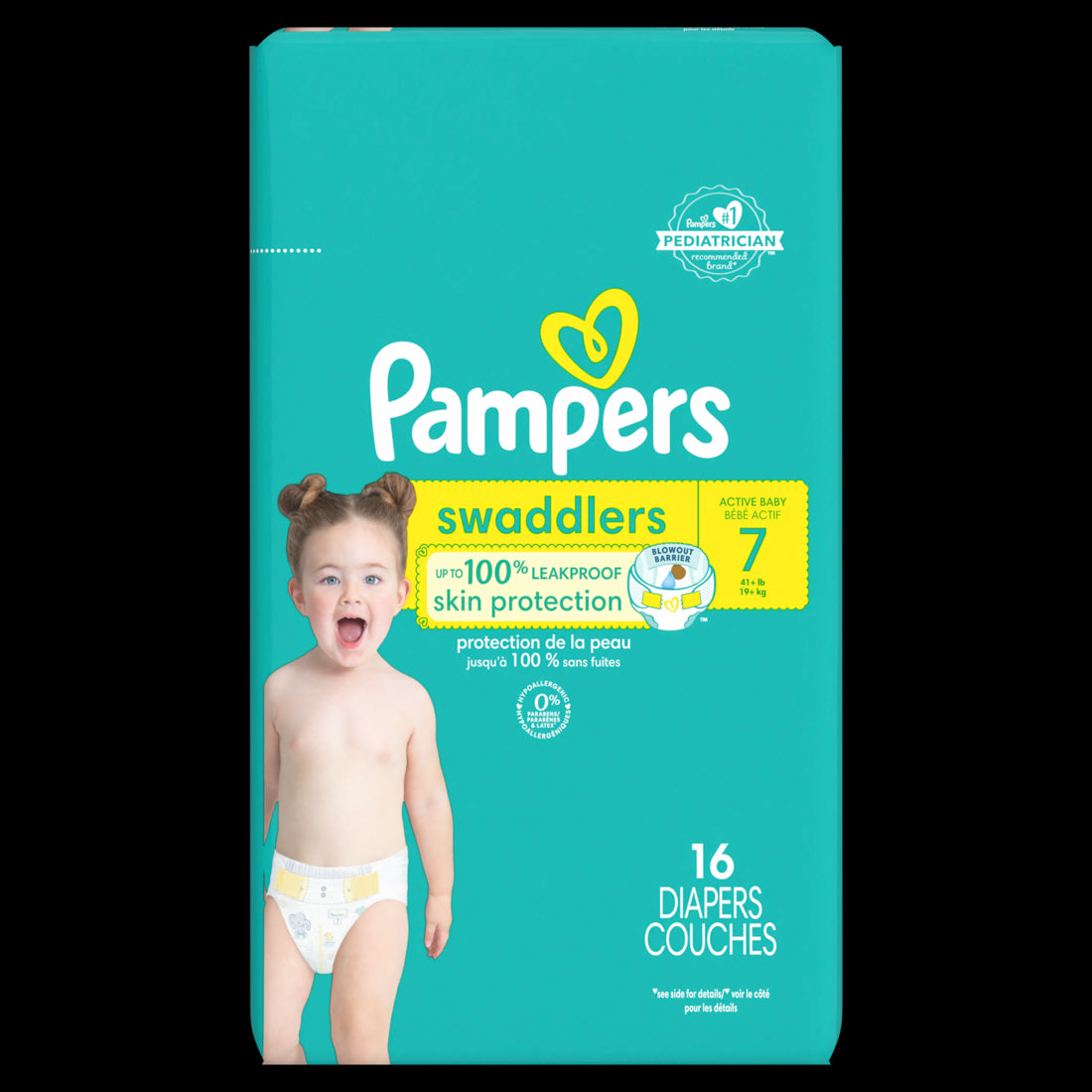 Pampers Swaddlers Baby Diapers Size 7 - 16ct/4pk