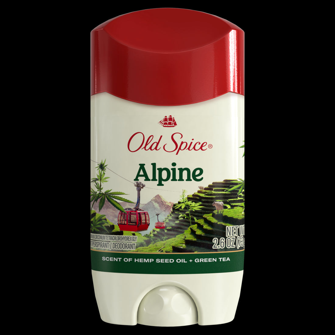 Old Spice Men's Antiperspirant & Deodorant Alpine with Hemp Oil - 2.6oz/12pk