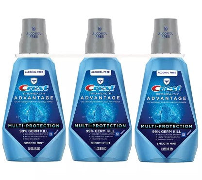 Crest Pro-Health Advantage Multi-Protection Mouthwash Smooth Mint - 33.8oz/6pk