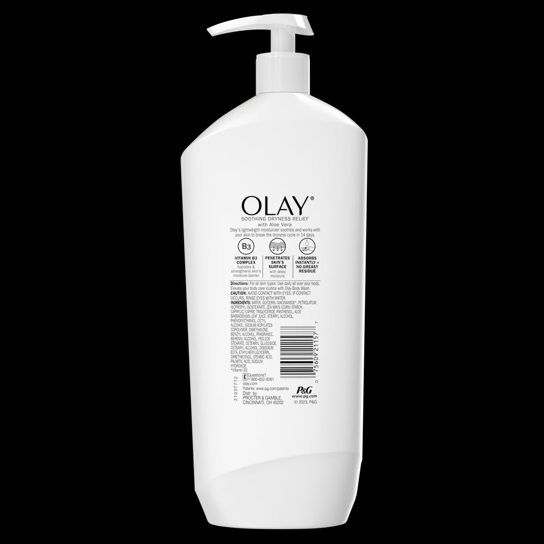 Olay Soothing Dryness Relief Hydrating Body Lotion with Aloe Vera - 18oz/12pk