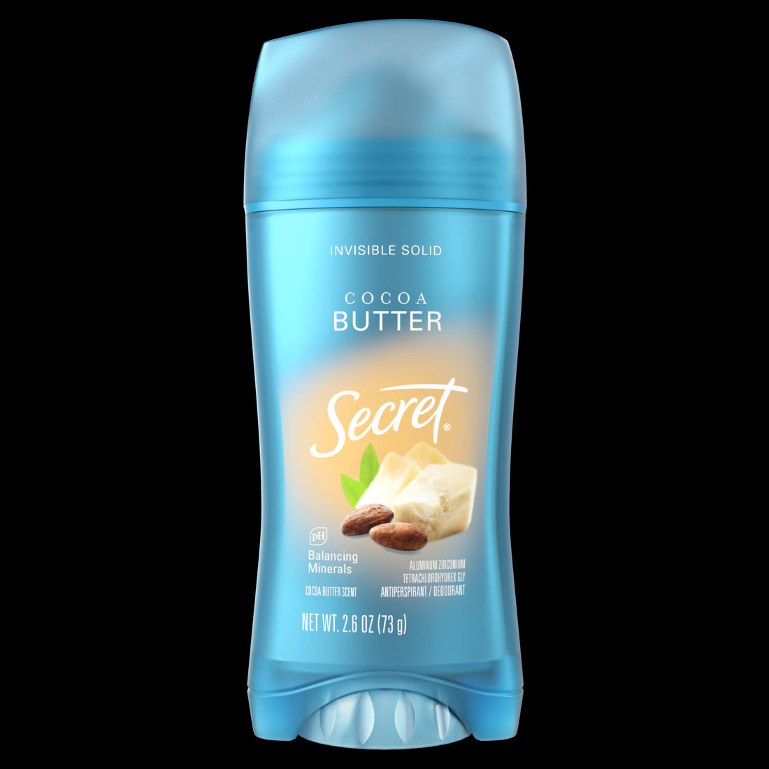 Secret Fresh Invisible Solid Antiperspirant and Deodorant for Women Cocoa Butter - 2.6oz/12pk