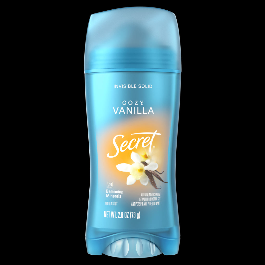 Secret Fresh Invisible Solid Antiperspirant and Deodorant for Women Vanilla Scent - 2.6oz/12pk