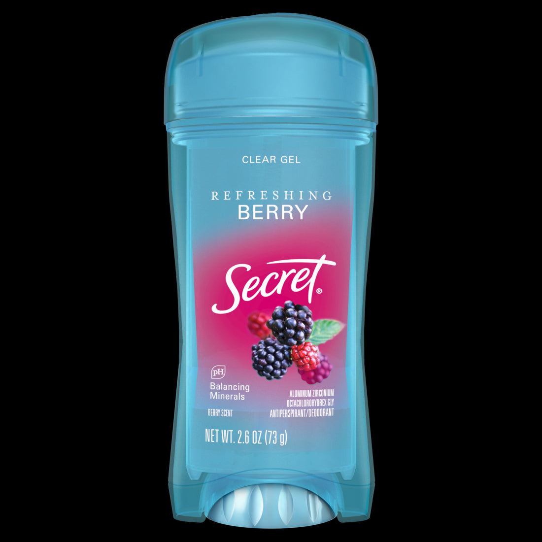 Secret Fresh Clear Gel Antiperspirant and Deodorant for Women Berry - 2.6oz/12pk