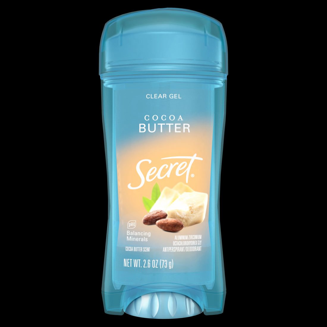 Secret Fresh Clear Gel Antiperspirant and Deodorant for Women Cocoa Butter Scent - 2.6oz/12pk