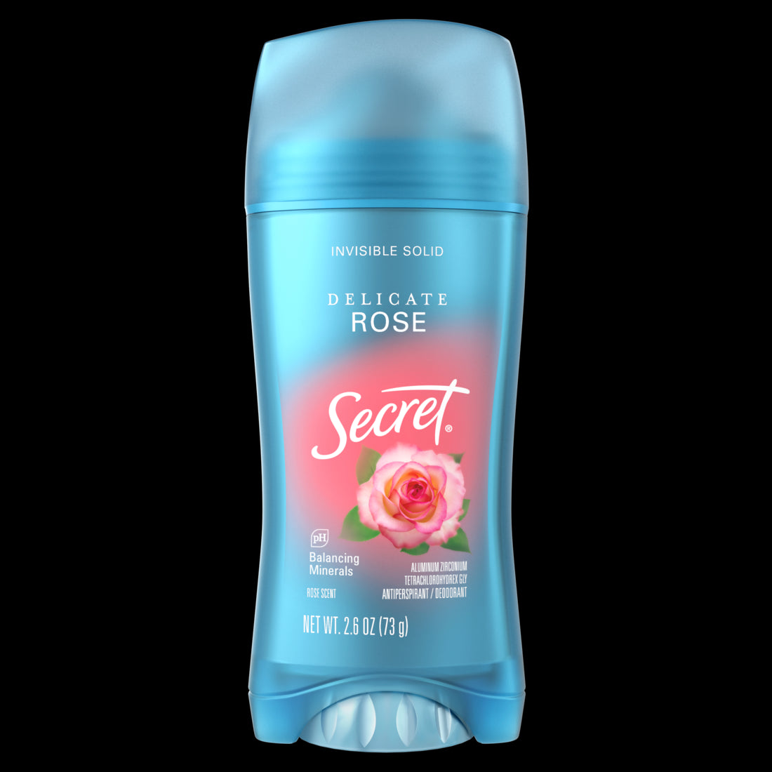 Secret Invisible Solid Antiperspirant & Deodorant Romantic Rose - 2.6oz/12pk