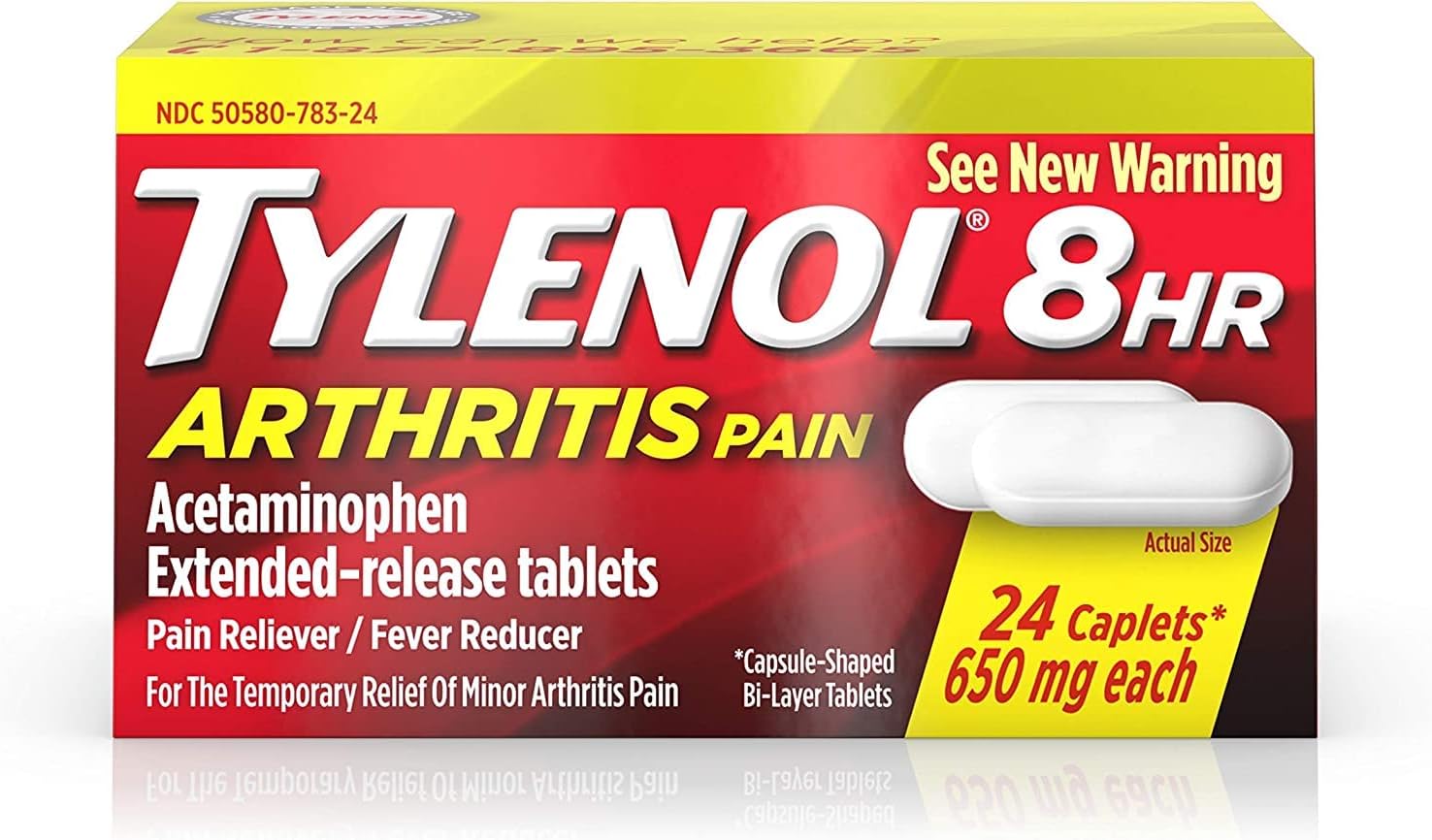 Tylenol 8 Hr Arthritis Pain Pain Reliever Fever Reducer Caplets - 24ct/6pk