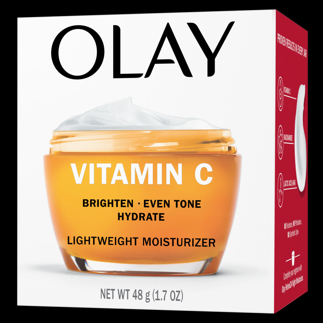 Olay Vitamin C Brighten Even Tone Hydrate Lightweight Moisturizer - 1.7oz/12pk