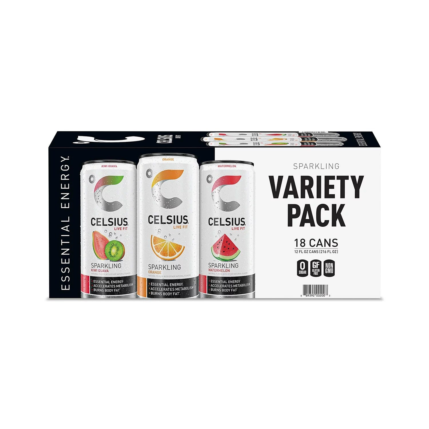 Celsius Sparkling Core Variety Pack - 12oz/18pk