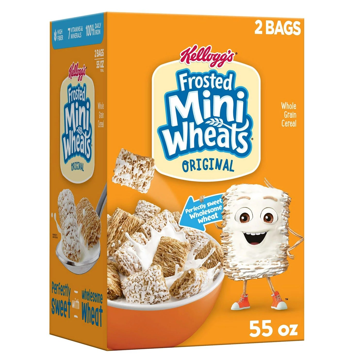 Kellogg's Frosted Mini-Wheats Breakfast Cereal - 55oz/1pk