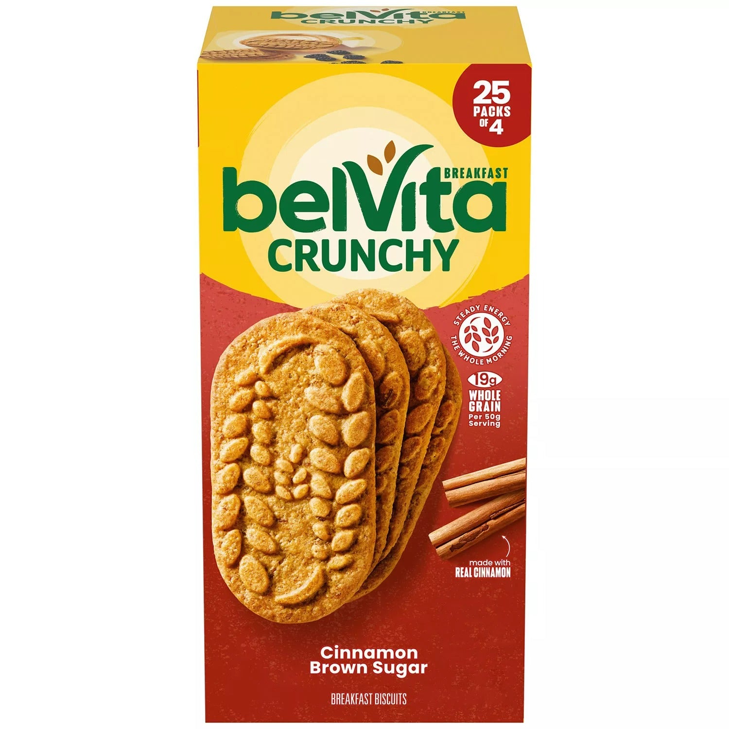 Nabisco Belvita Cinnamon Brown Sugar - 4ct/25pk