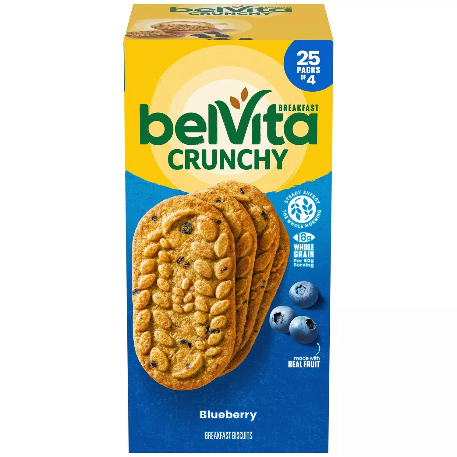 Nabisco Belvita Blueberry Breakfast Biscuits - 4ct/25pk