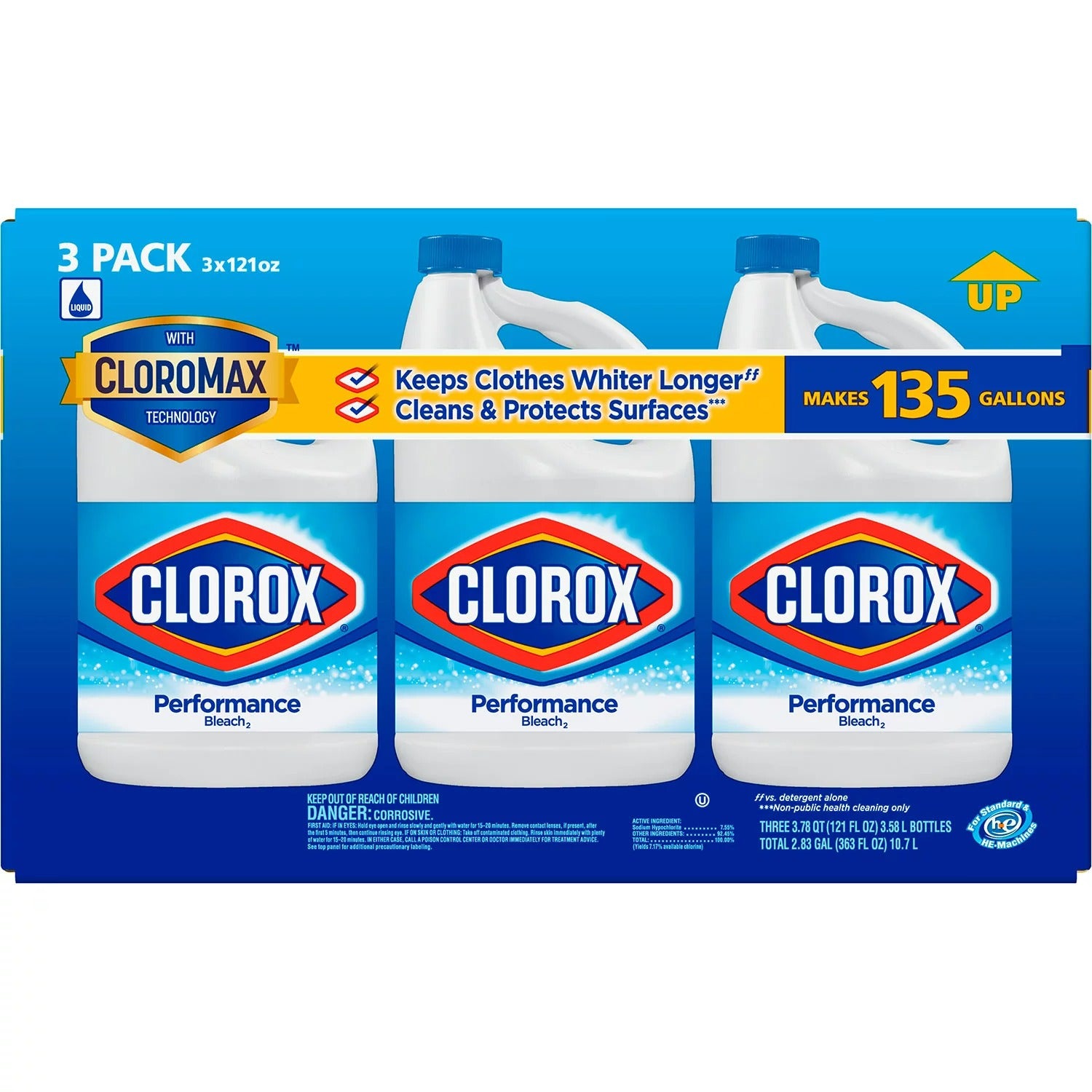 Clorox Performance Bleach - 121oz/3pk