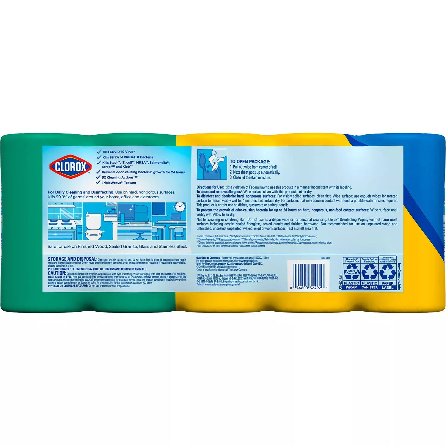 Clorox Disinfecting Cleaning Wipes Variety Pack 425 wipes - 5ct/1pk