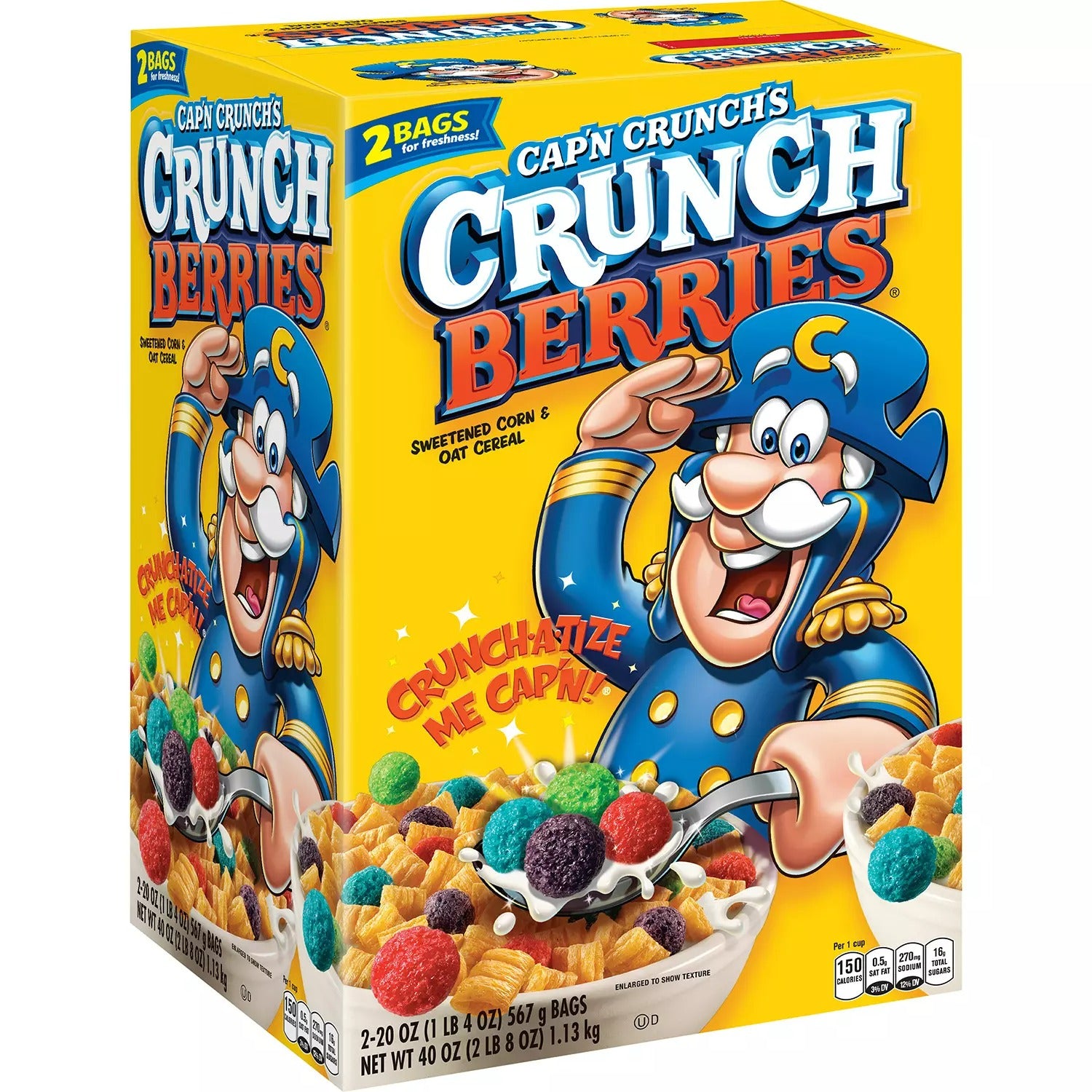 Capn Crunchs Crunch Berries Cereal - 40oz/1pk